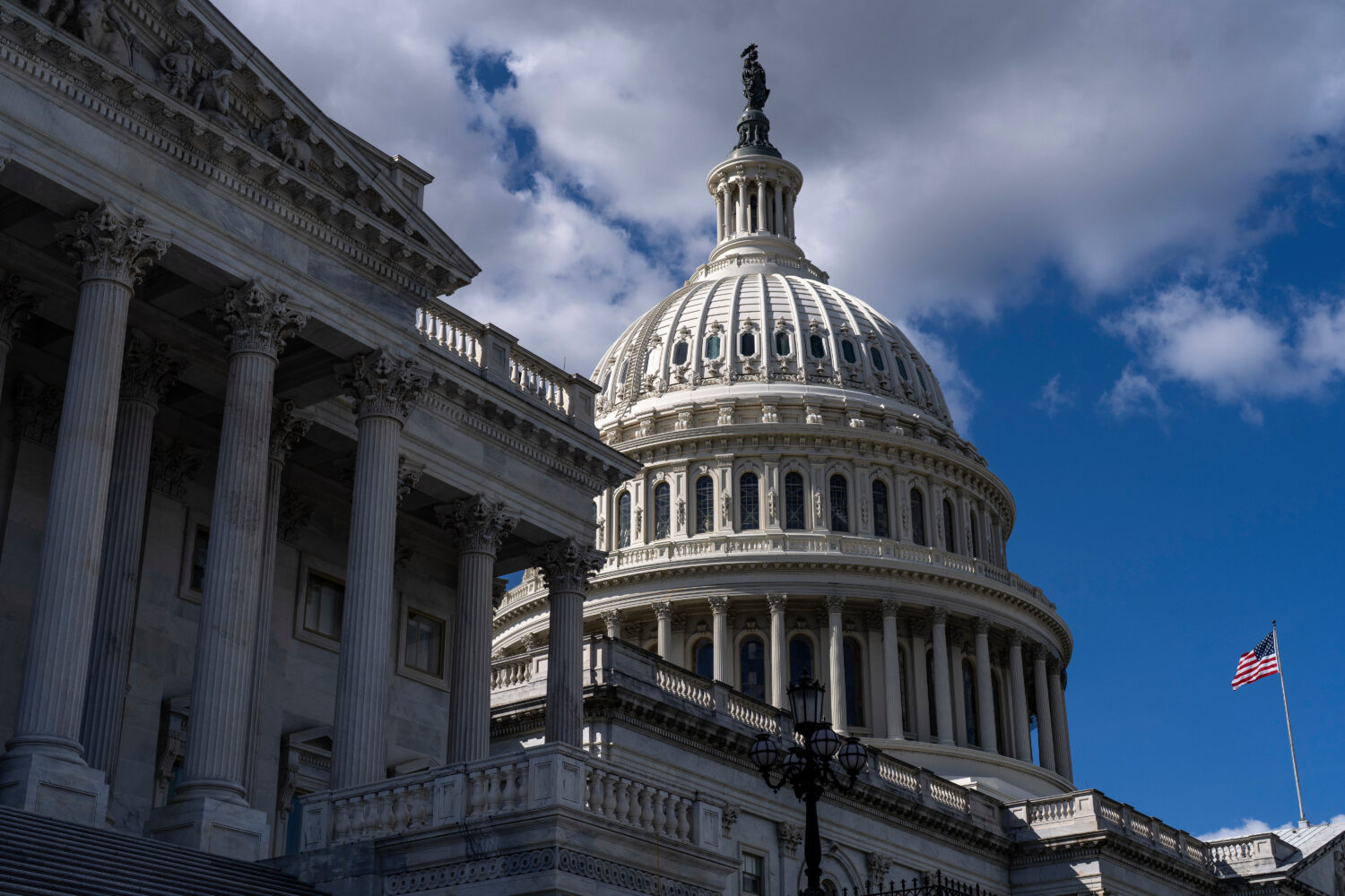 The U.S. Capitol is seen on the second day of the government shutdown, in Washington, Thursday, Oct...