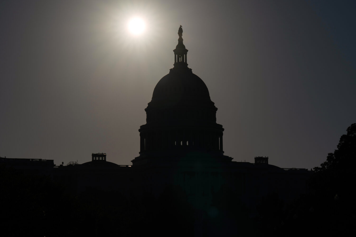 The U.S. Capitol is seen at sunrise on the 6th day of the government shutdown, at the Capitol in Wa...