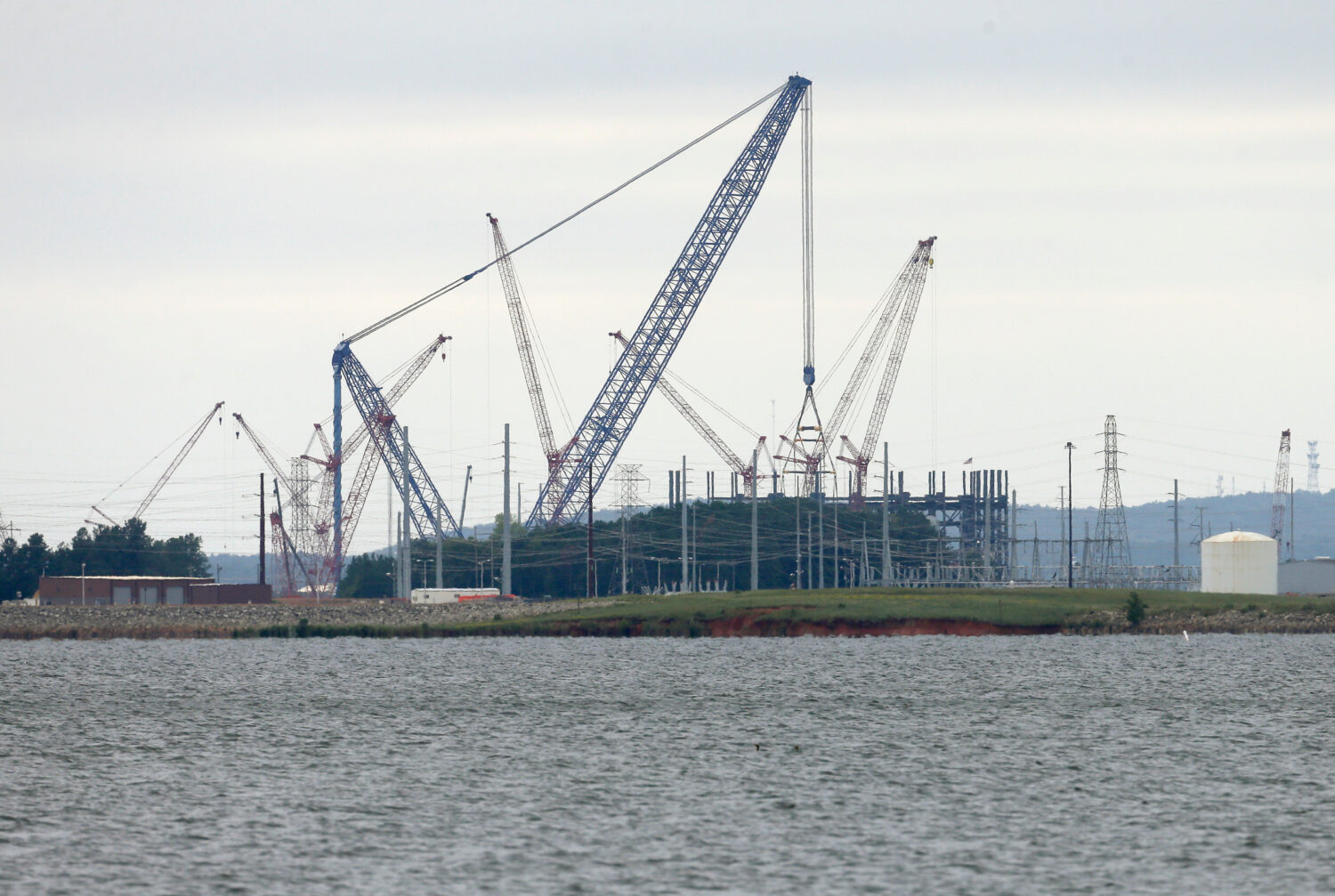 FILE - V.C. Summer Nuclear Station's unit two is shown under construction near Jenkinsville, S.C., ...