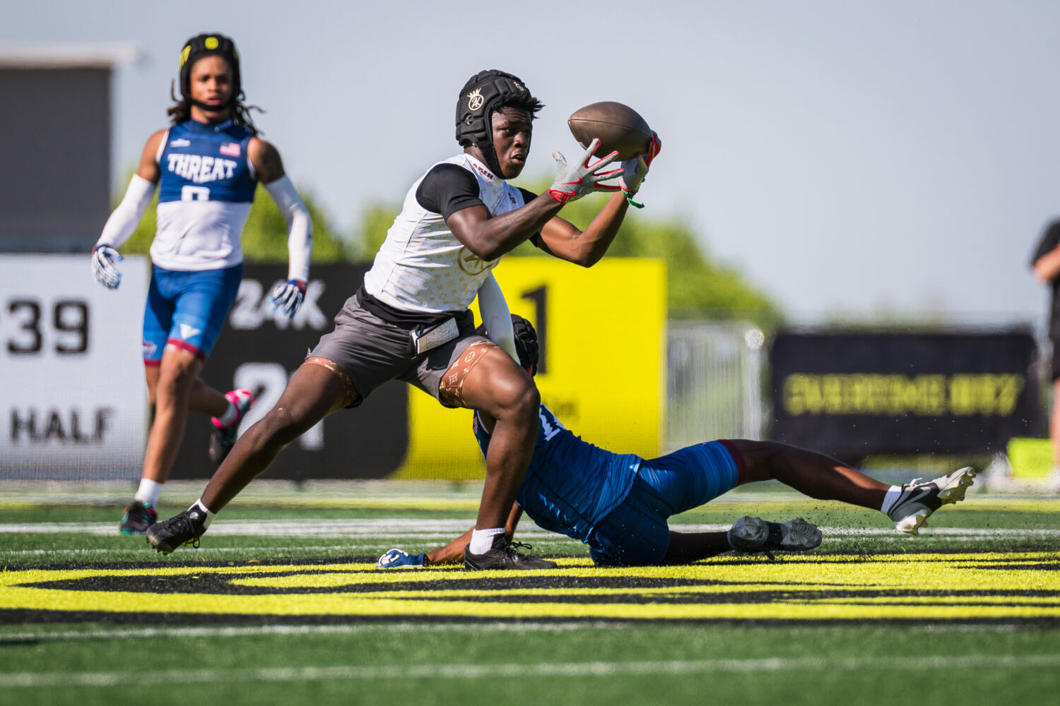 FILE - 24K's Jamier Brown runs during OT7 Week 5, April 13, 2025, in Dallas. (AP Photo/Jessica Tobi...