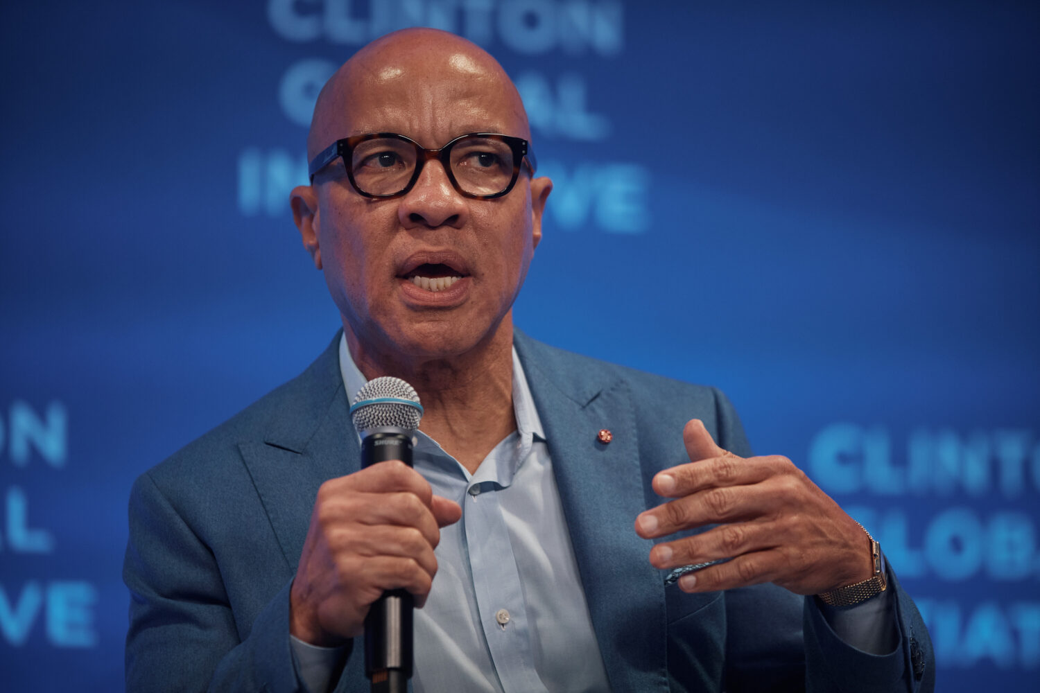 Darren Walker, President, Ford Foundation speaks during the Clinton Global Initiative, on Wednesday...
