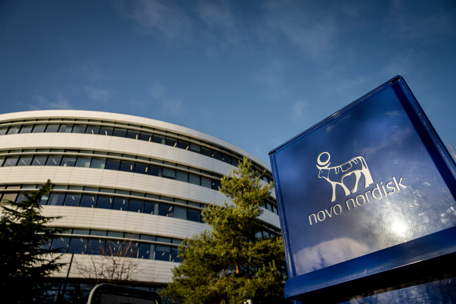 FILE - This photo shows Novo Nordisk headquarters in Bagsvaerd, Denmark, on Feb. 5, 2025. (Mads Cla...