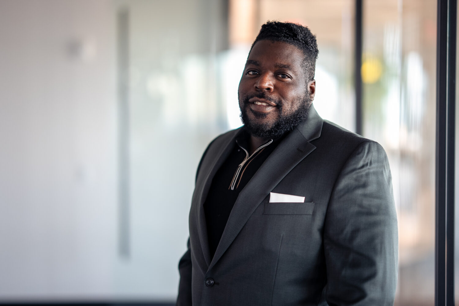 Robert Vaughn, Chief Innovation Officer of NPower, poses for a portrait at an alumni event at World...