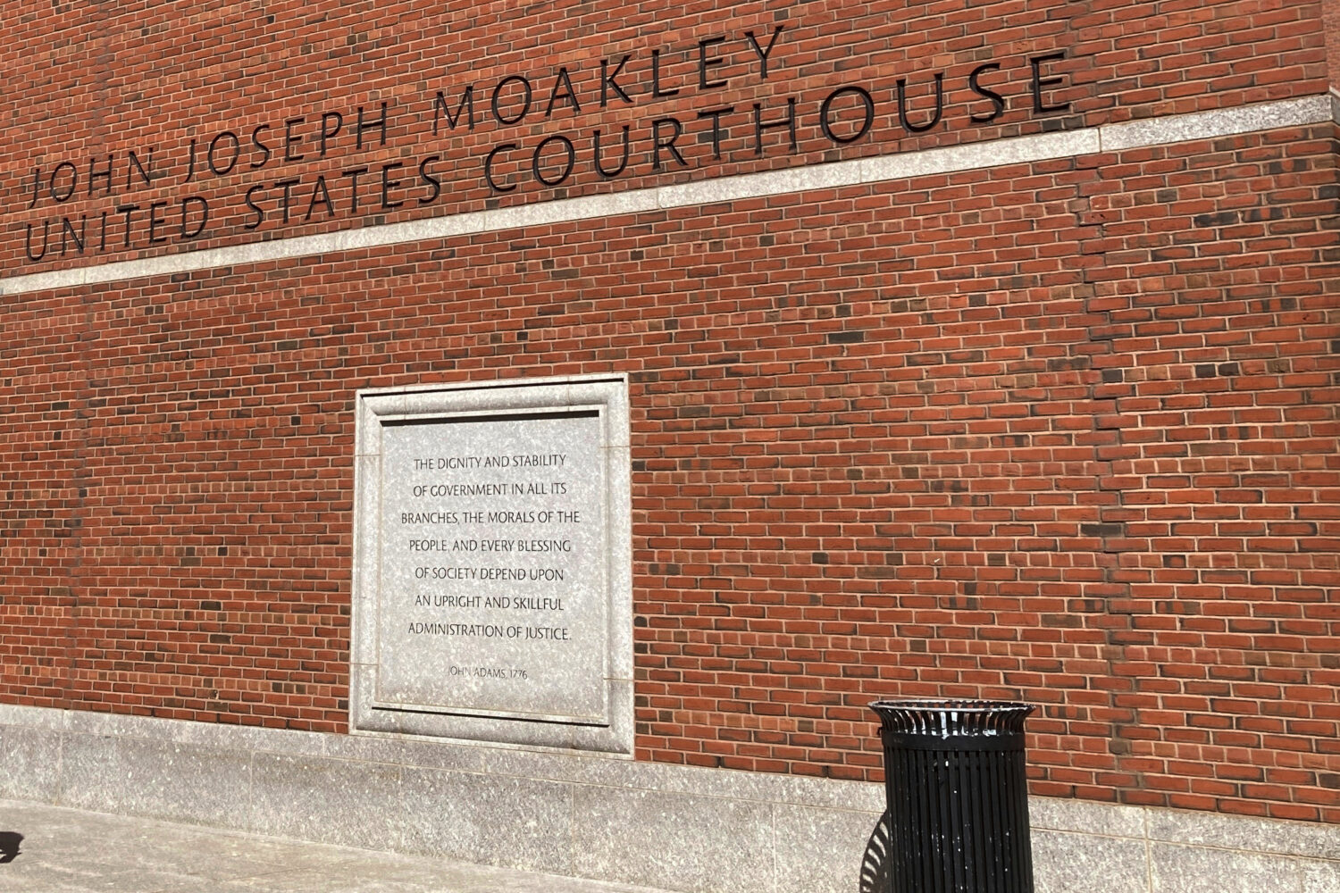 FILE - The John Joseph Moakley Federal Courthouse is shown Sept. 27, 2024 in Boston. (AP Photo/Stev...