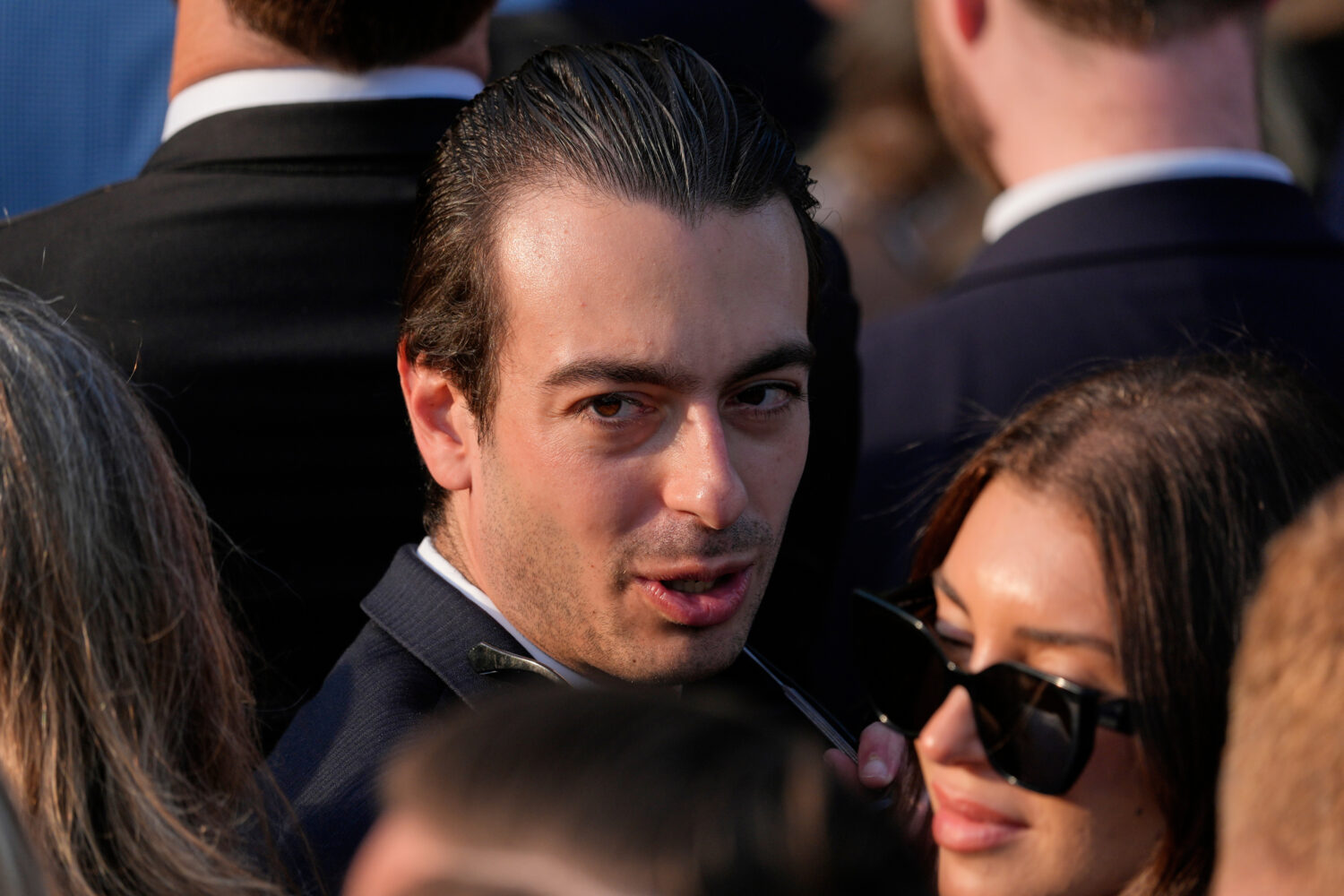 FILE - Paul Ingrassia arrives before Trump speaks during a summer soiree on the South Lawn of the W...