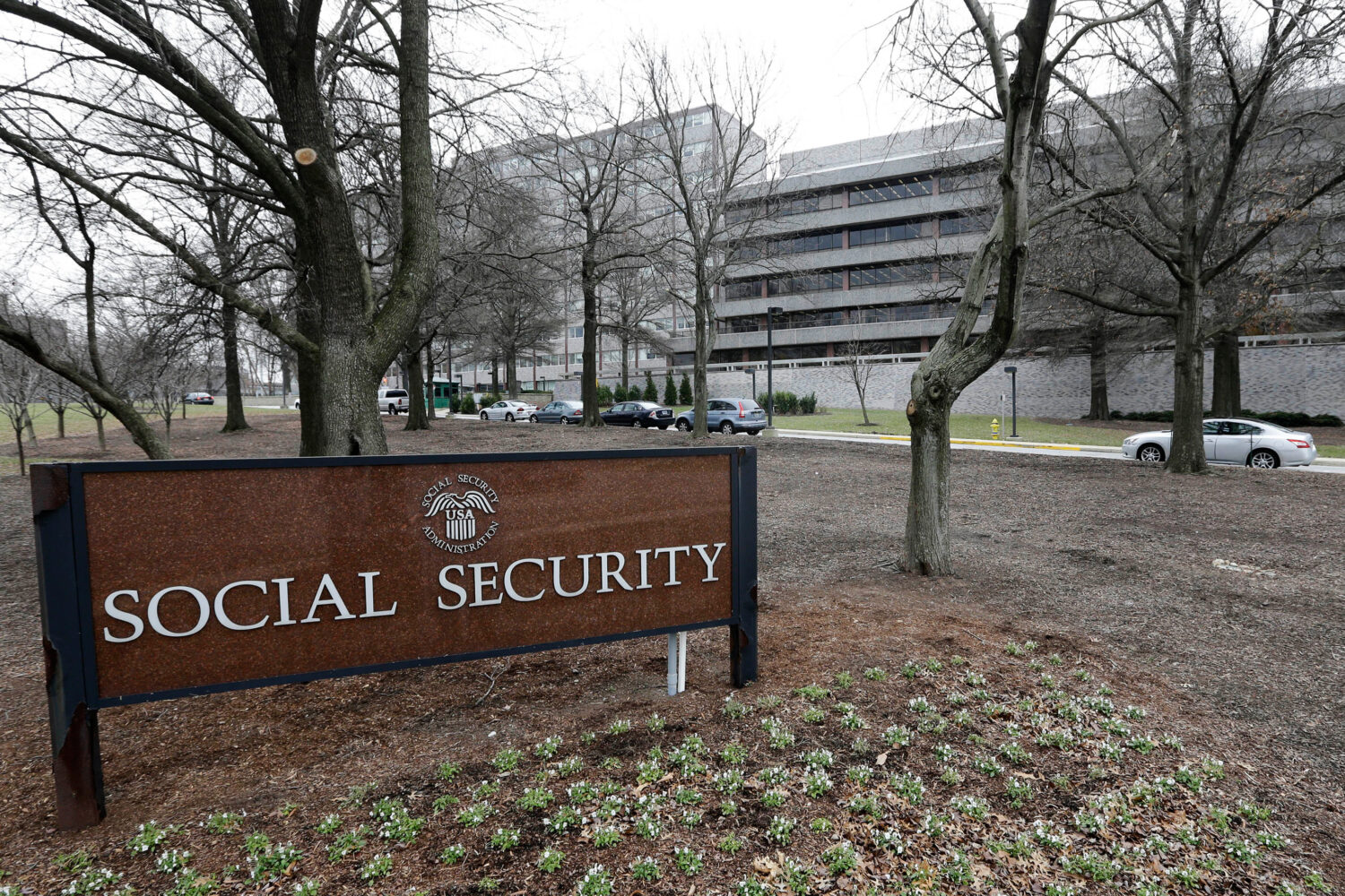 FILE - The Social Security Administration's main campus is seen in Woodlawn, Md., Jan. 11, 2013. (A...