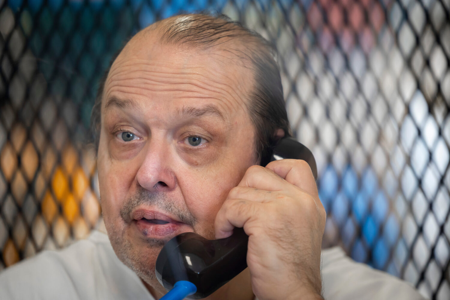 Robert Roberson speaks during an interview with The Associated Press at the Allan B. Polunsky Unit ...