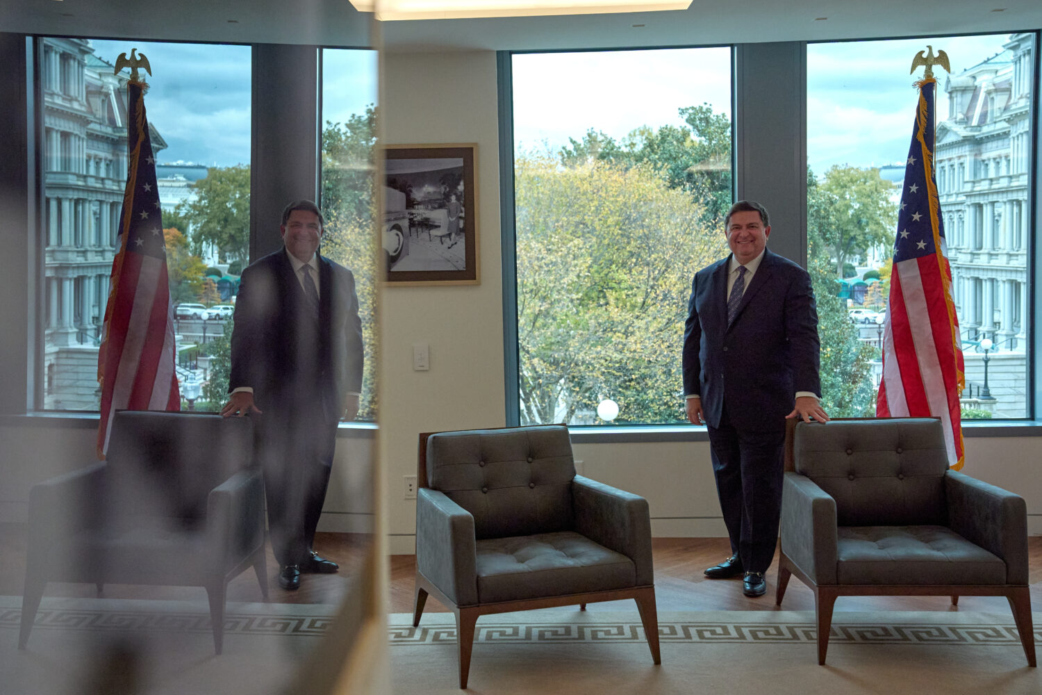 Stewart McLaurin, president of the White House Historical Association, poses for a portrait after s...