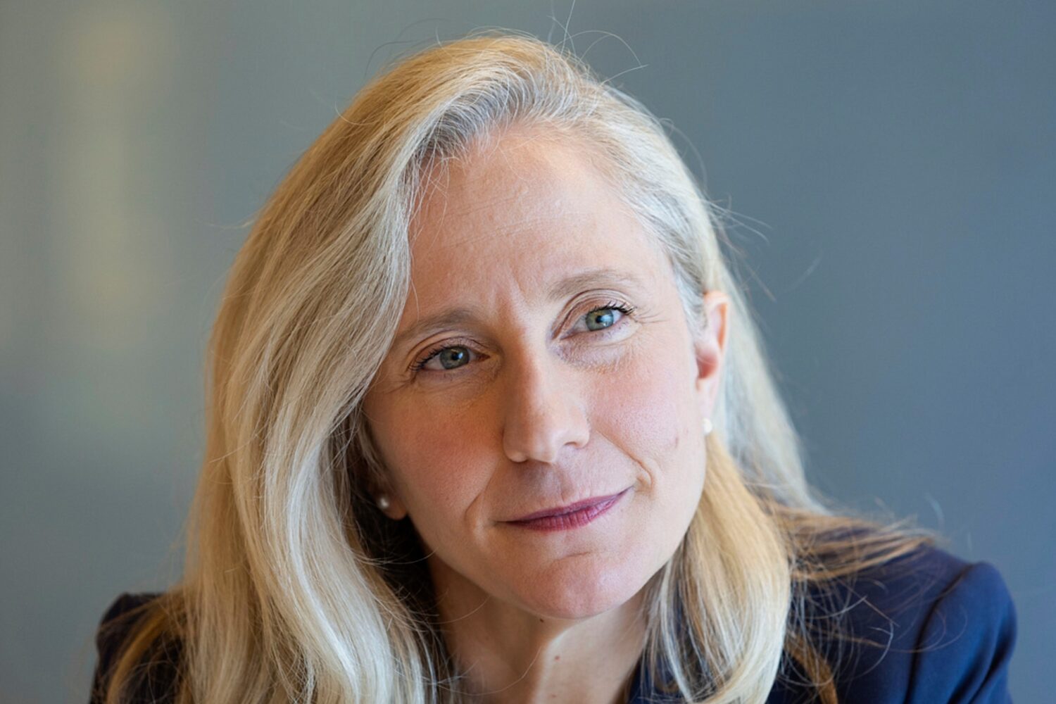 FILE - Rep. Abigail Spanberger, D-Va., speaks during an interview at Libbie Mill Library in Henrico...