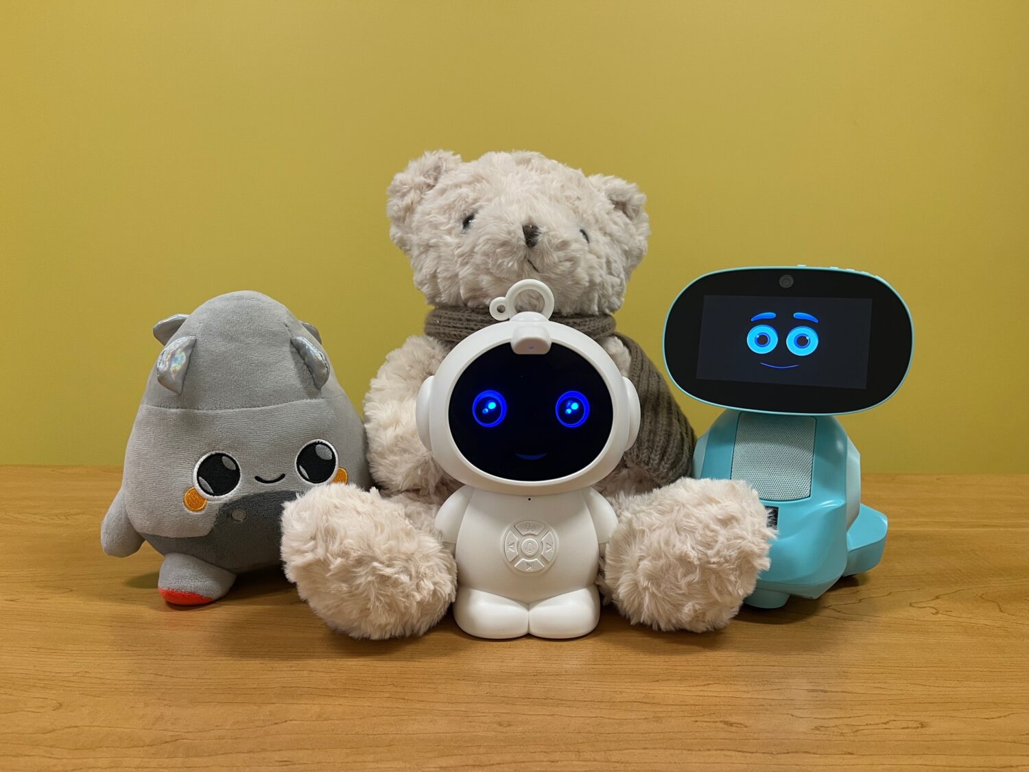 This image provided by The Public Interest Network shows artificial intelligence-powered toys teste...