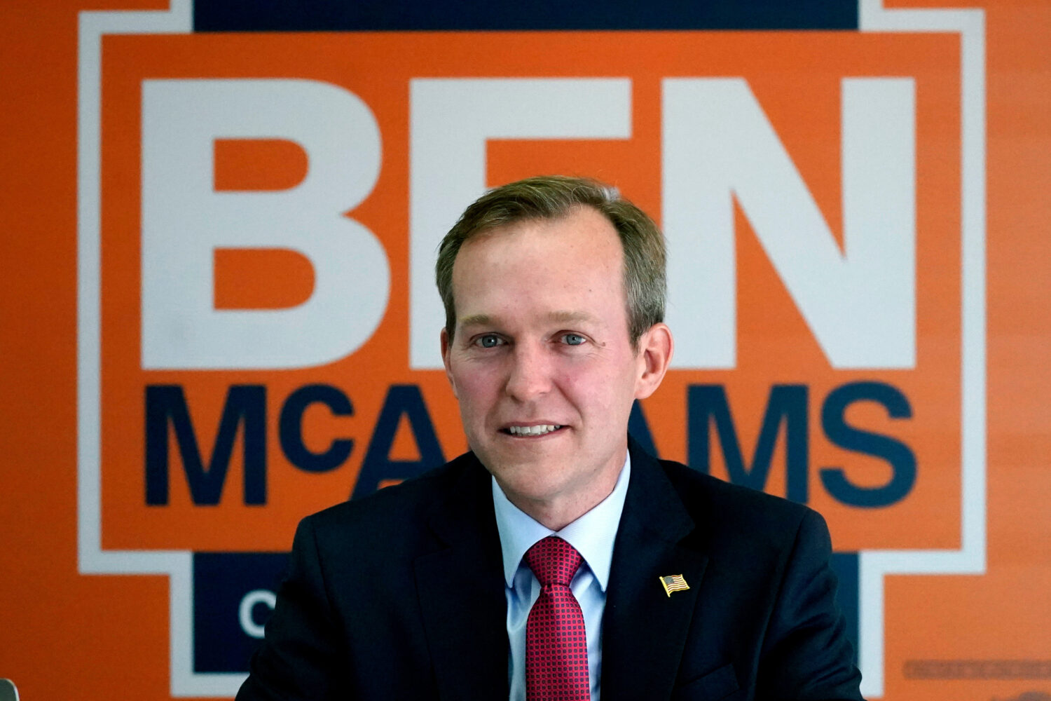 FILE - Democratic incumbent U.S. Rep. Ben McAdams speaks following a news conference, Oct. 28, 2020...