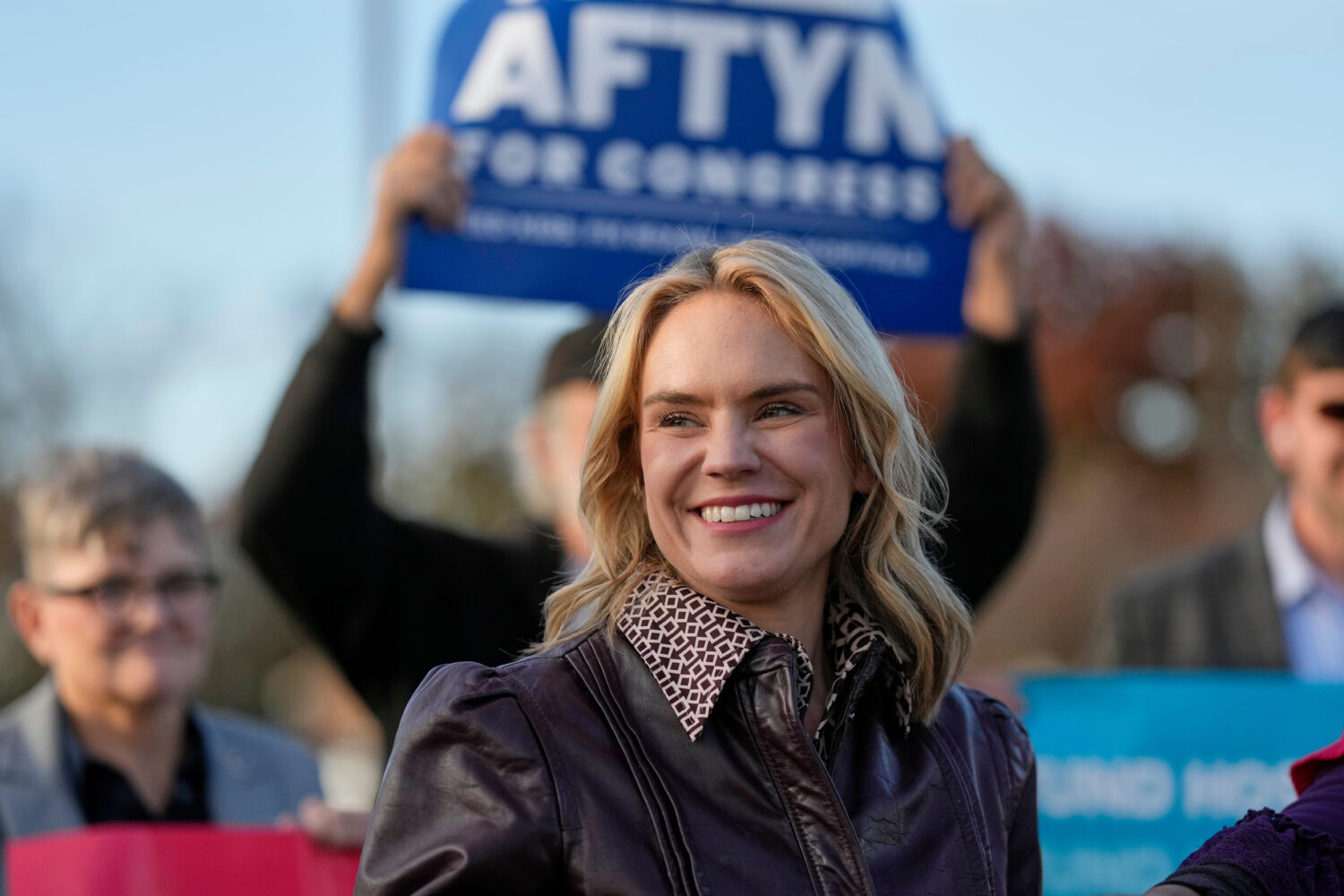 Democratic congressional candidate State Rep. Aftyn Behn, D-Nashville, attends a campaign event dur...