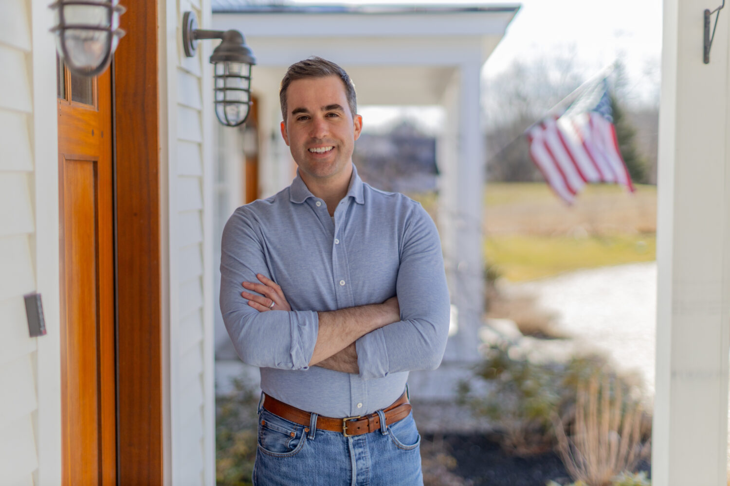 This image provided by the Jordan Wood campaign shows Jordan Wood in Bristol, Maine, in April 2025....