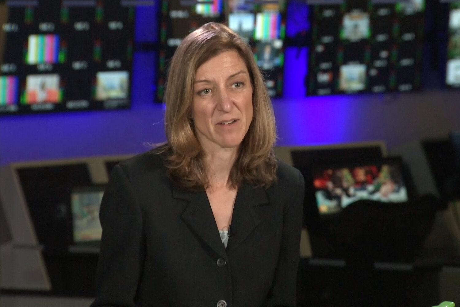 Former Rep. Elaine Luria, D-Va., speaks during an interview with The Associated Press in Washington...