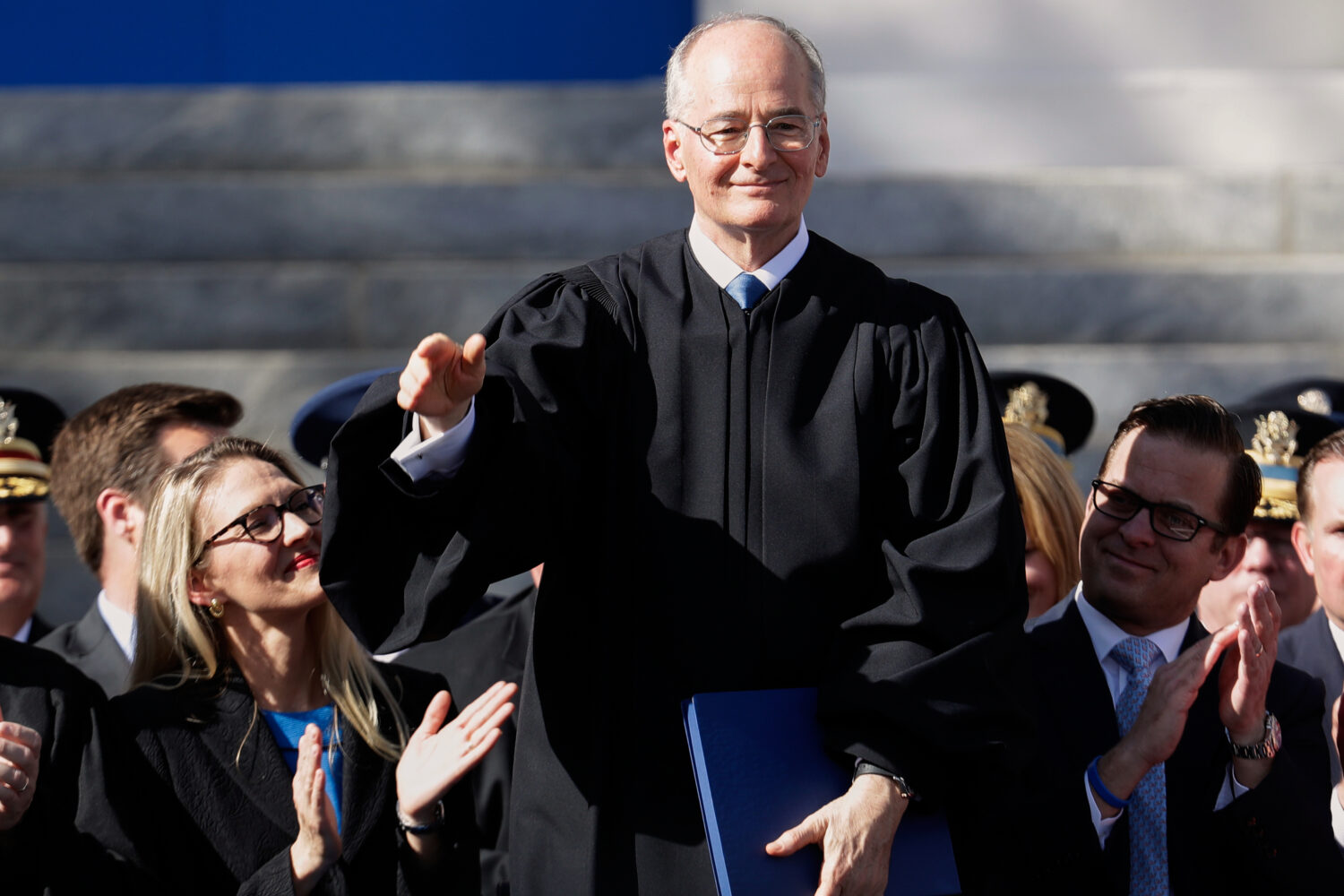 FILE - Florida Chief Justice Charles Canady is introduced during an inauguration ceremony, Jan. 8, ...