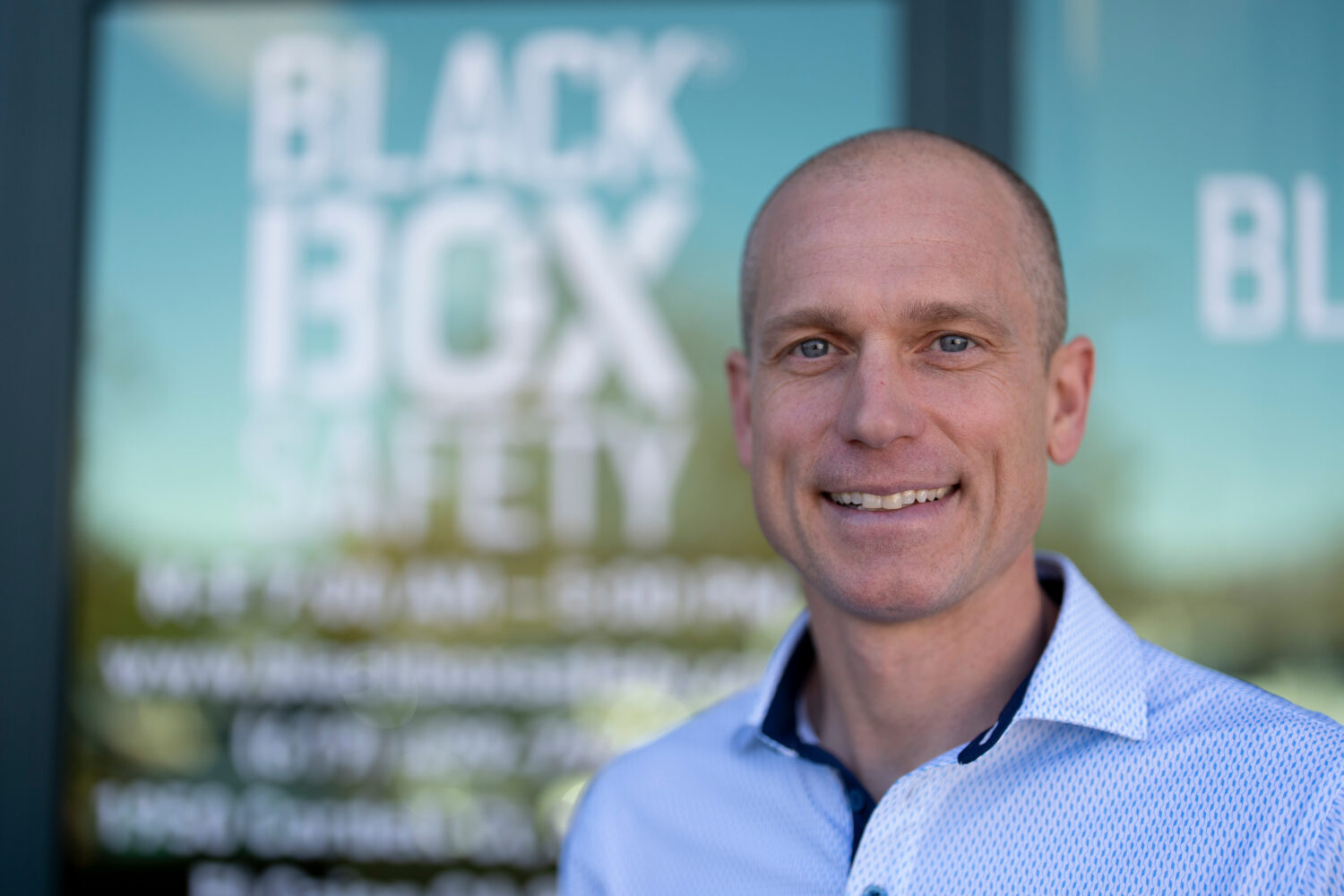 FILE - Veteran and business owner Jackson Dalton poses for a portrait at the Black Box Safety offic...