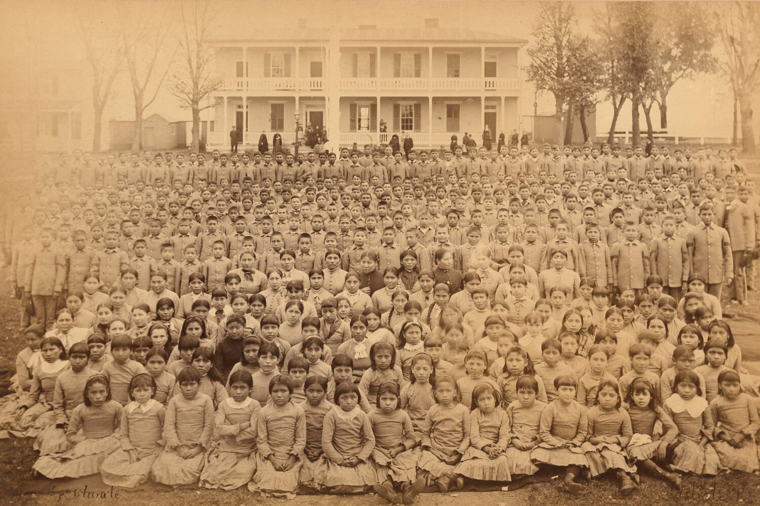 This photo provided by the Carlisle Indian School Digital Resource Center shows the Carlisle Indian...