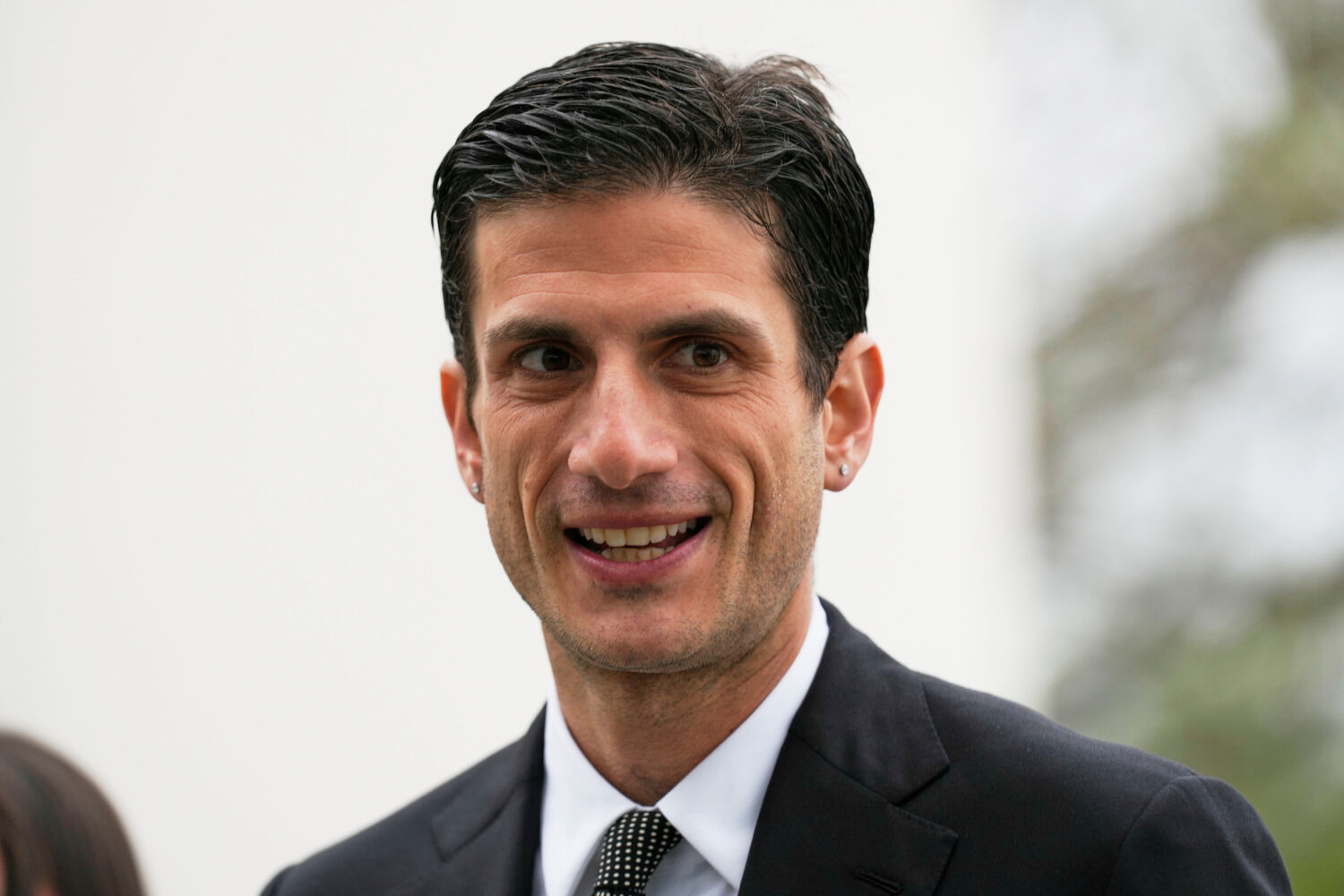 FILE - Jack Schlossberg arrives at the JFK Library, on May 4, 2025, in Boston. (AP Photo/Robert F. ...