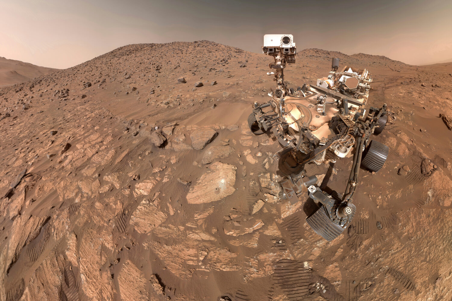 FILE - This image provided by NASA, shows a selfie of their Perseverance Mars rover, on July 23, 20...