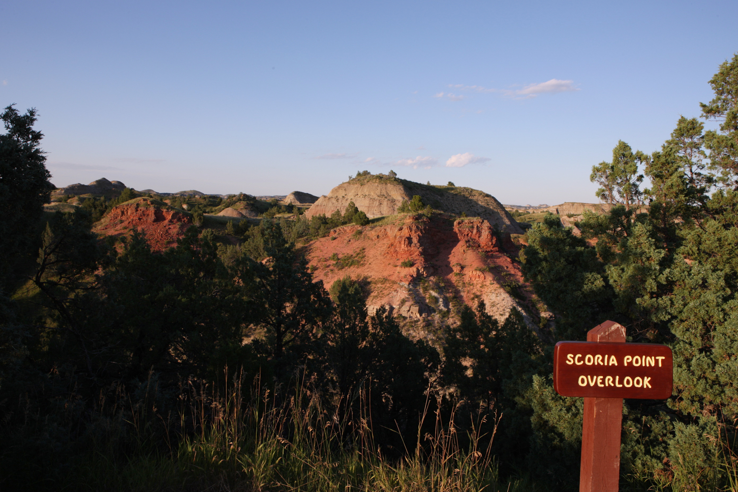 This image provided by North Dakota Tourism shows Scoria Point Overlook in Theodore Roosevelt Natio...