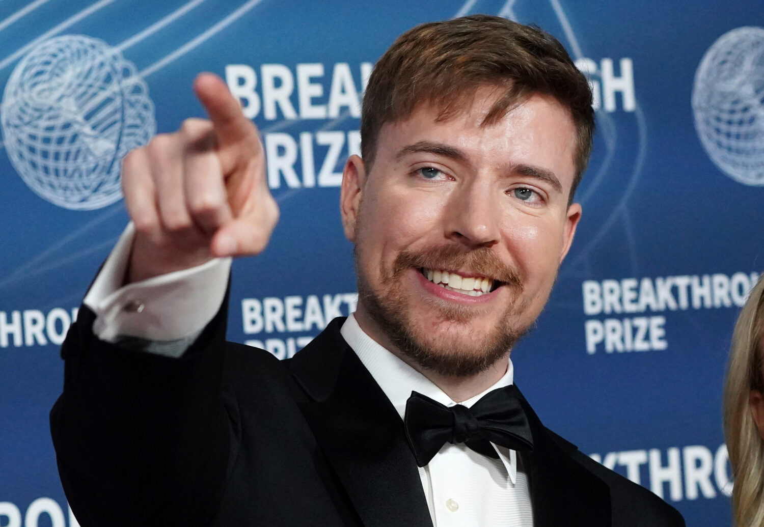 FILE - Jimmy Donaldson, who goes by the online alias MrBeast, arrives at the 11th Breakthrough Priz...
