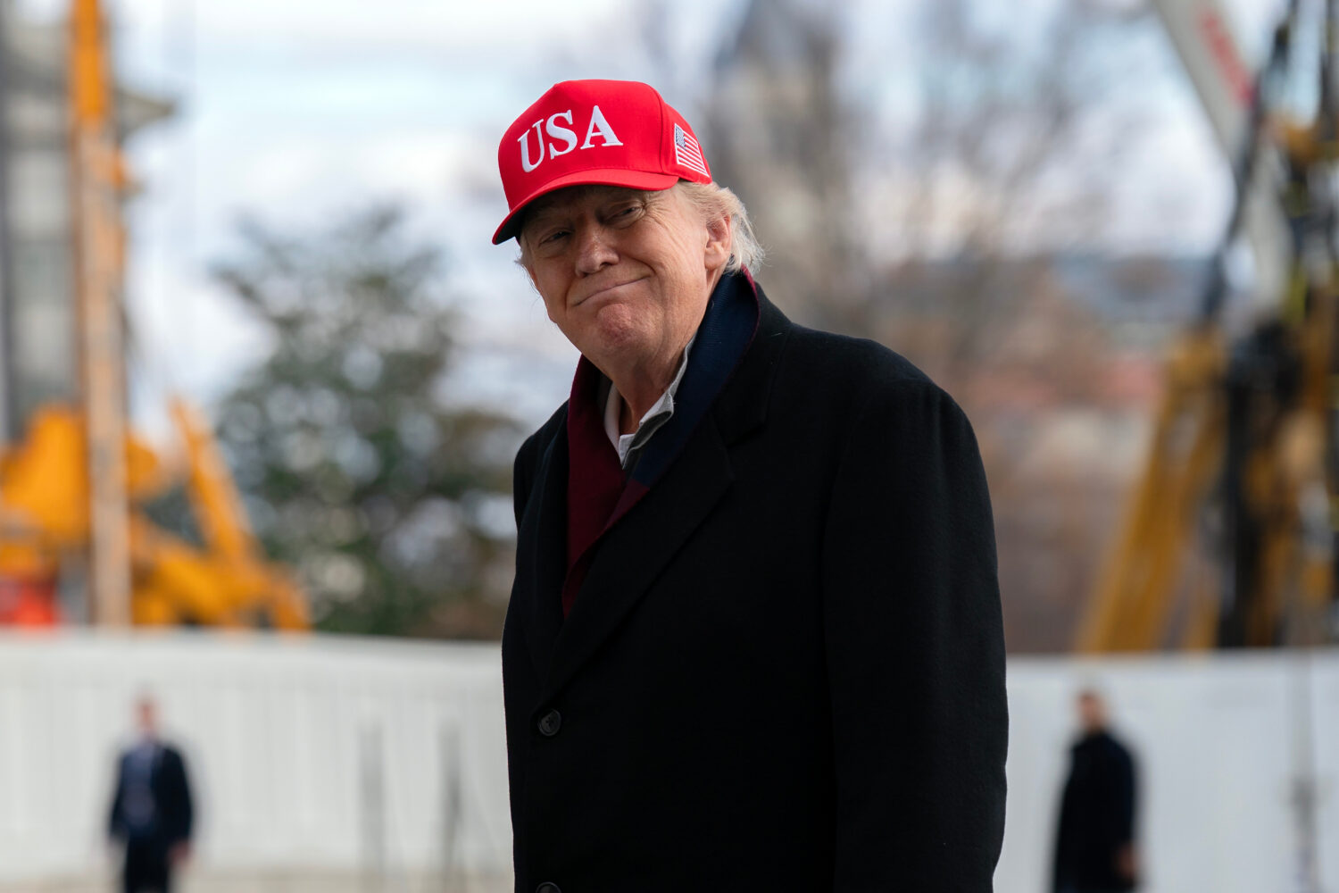 President Donald Trump arrives at the White House, Saturday, Nov. 22, 2025, in Washington. (AP Phot...