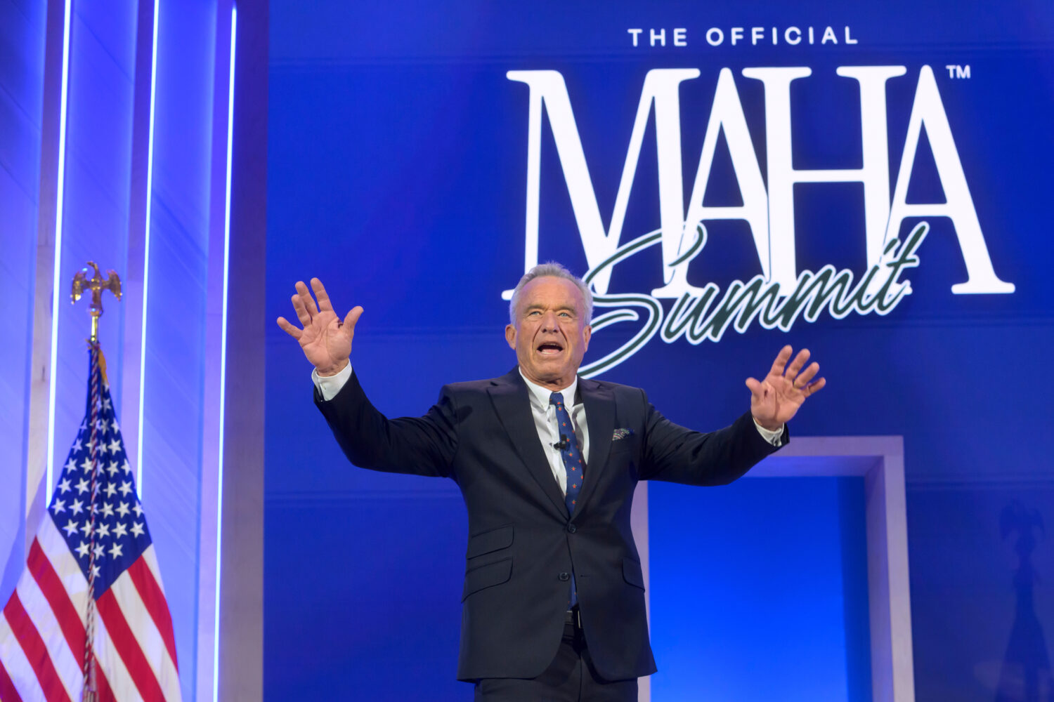 Health and Human Services Secretary Robert F. Kennedy, Jr., arrives on stage at the inaugural Make ...