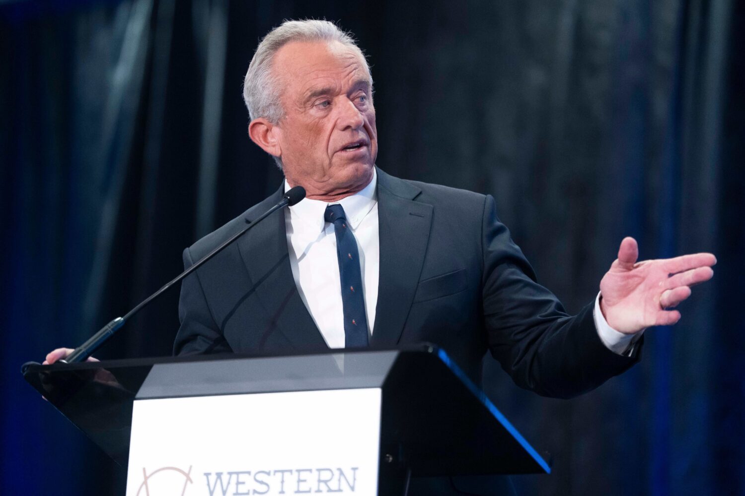 U.S. Secretary of Health and Human Services Robert F. Kennedy Jr. speaks during the Western Governo...