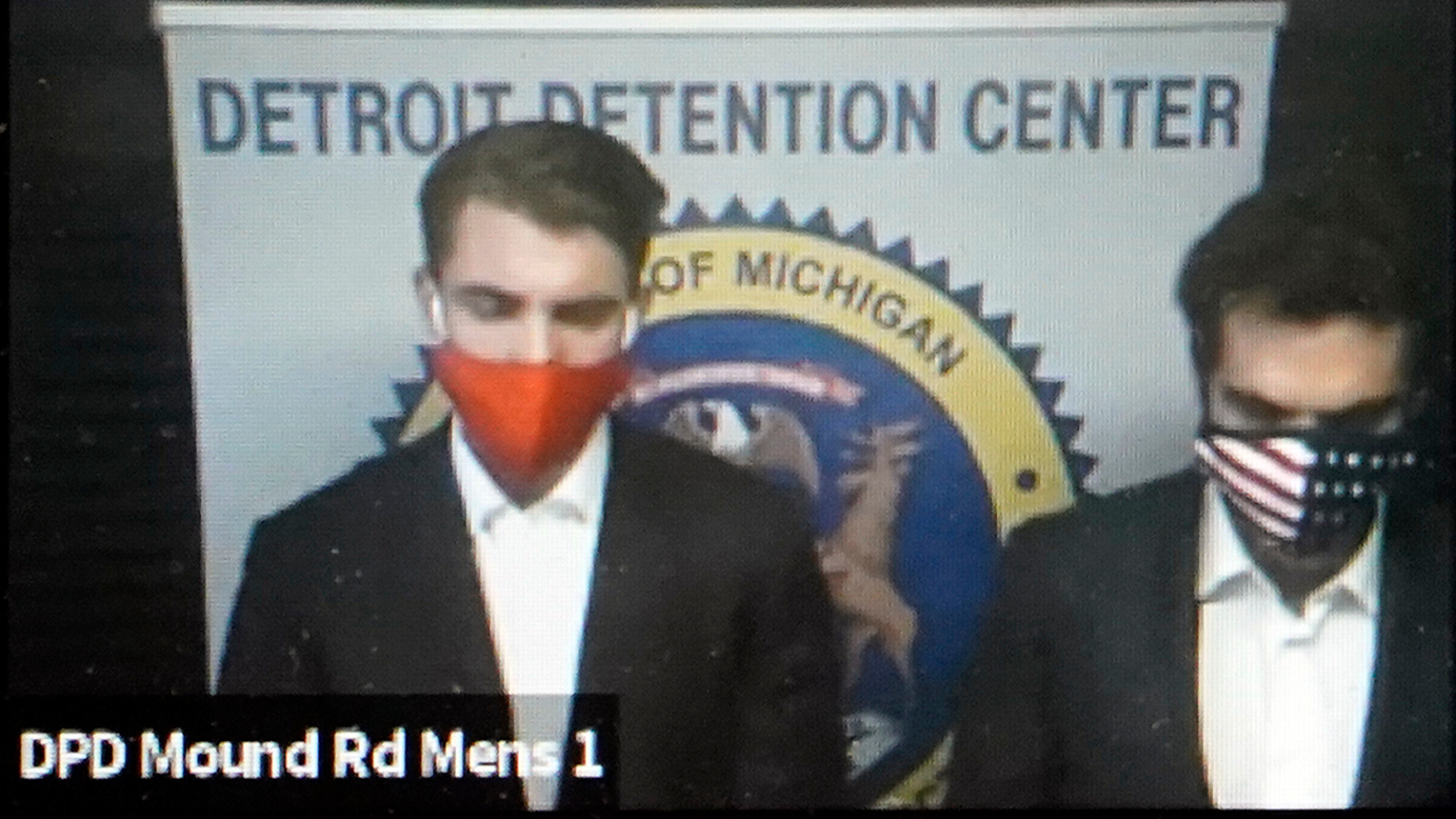 FILE - In this image taken from video provided by the 36th District Court in Michigan, Jacob Wohl, ...
