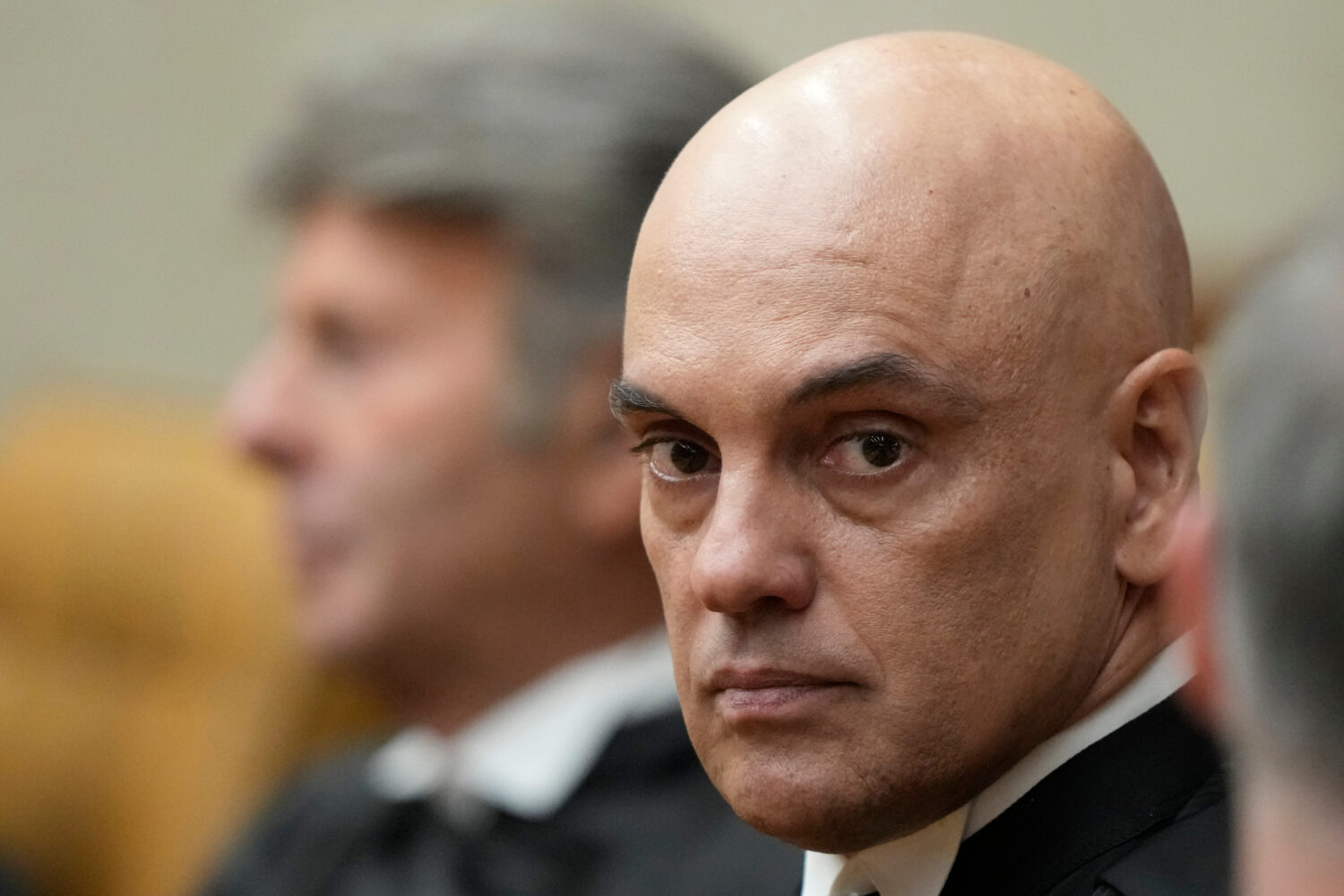FILE - New Vice President of the Supreme Court, Judge Alexandre de Moraes, attends his swearing-in ...