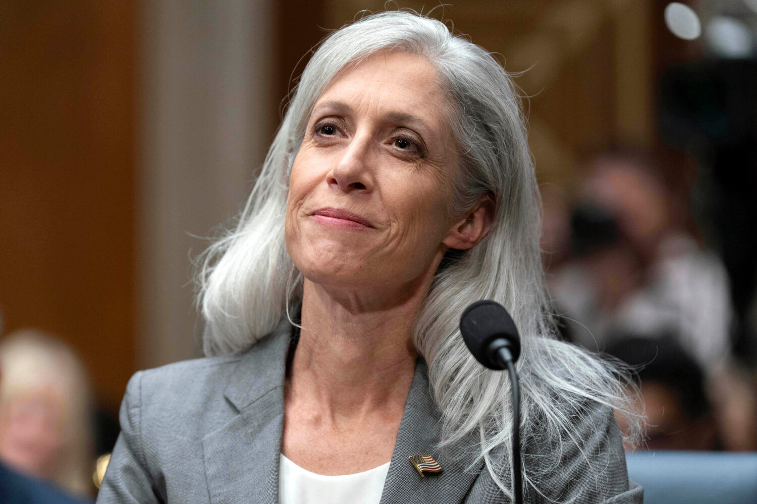 FILE - Former Centers for Disease Control and Prevention Director Susan Monarez testifies before th...