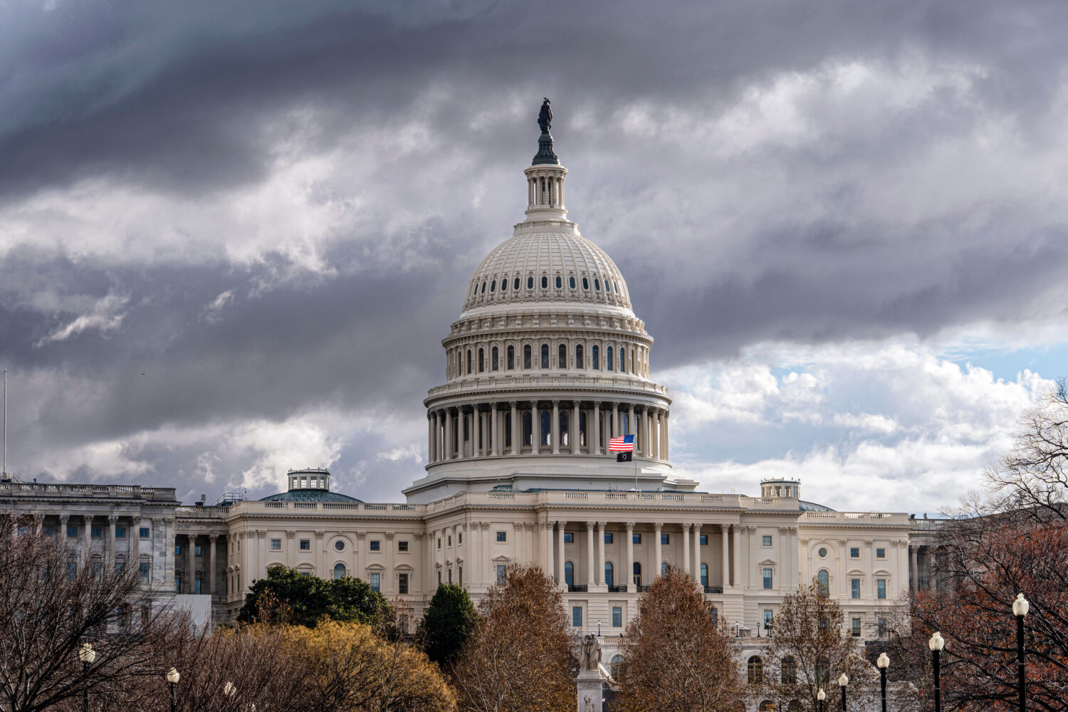 The Capitol is seen in Washington, Friday, Dec. 19, 2025, after the House and Senate adjourned for ...