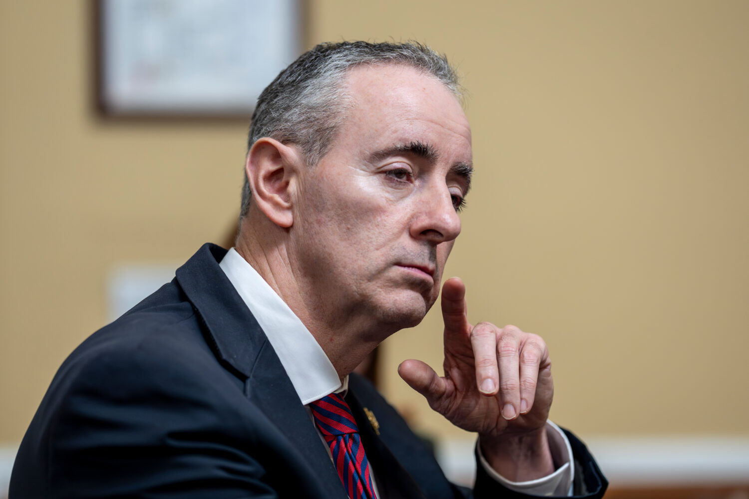 FILE - Rep. Brian Fitzpatrick, R-Pa., listens to debate as the House Rules Committee meets to prepa...