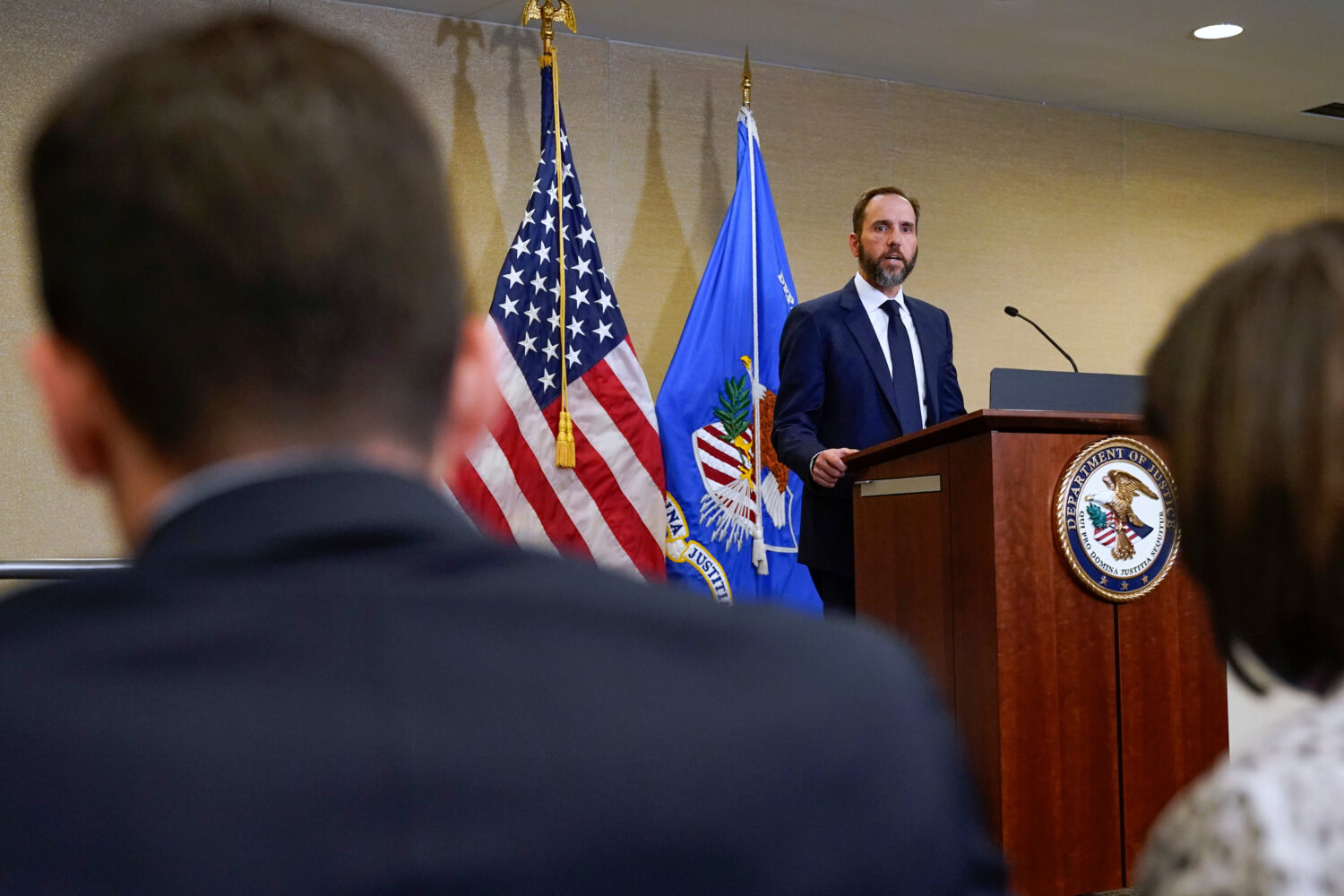 FILE - Special counsel Jack Smith speaks about an indictment of President Donald Trump, Aug. 1, 202...