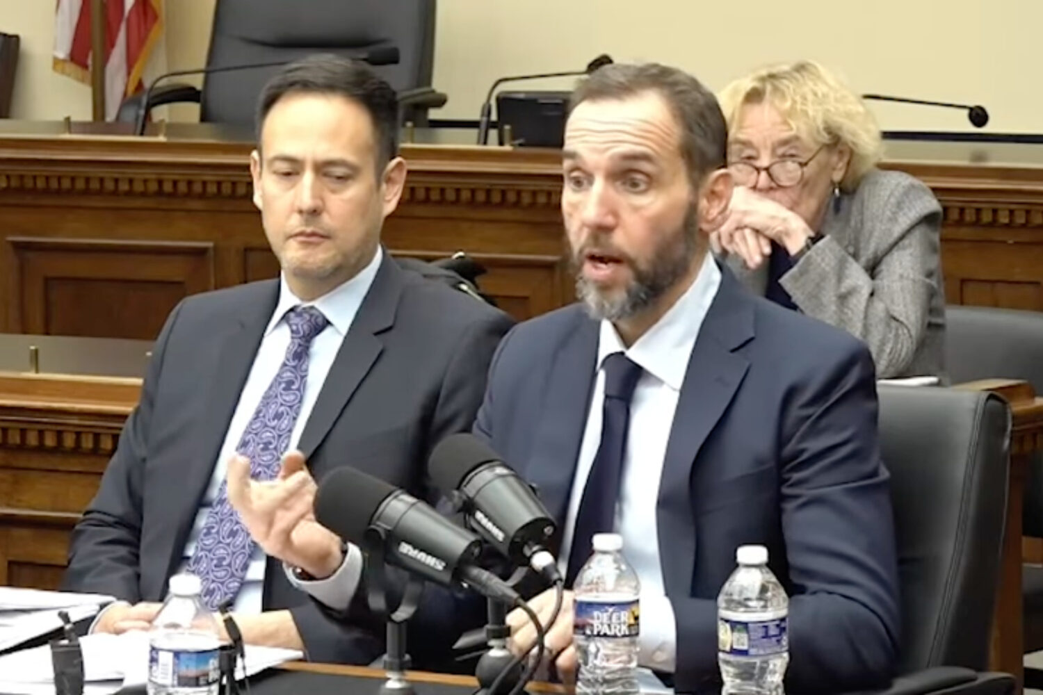 In this image from video released by the House Judiciary Committee, former special counsel Jack Smi...