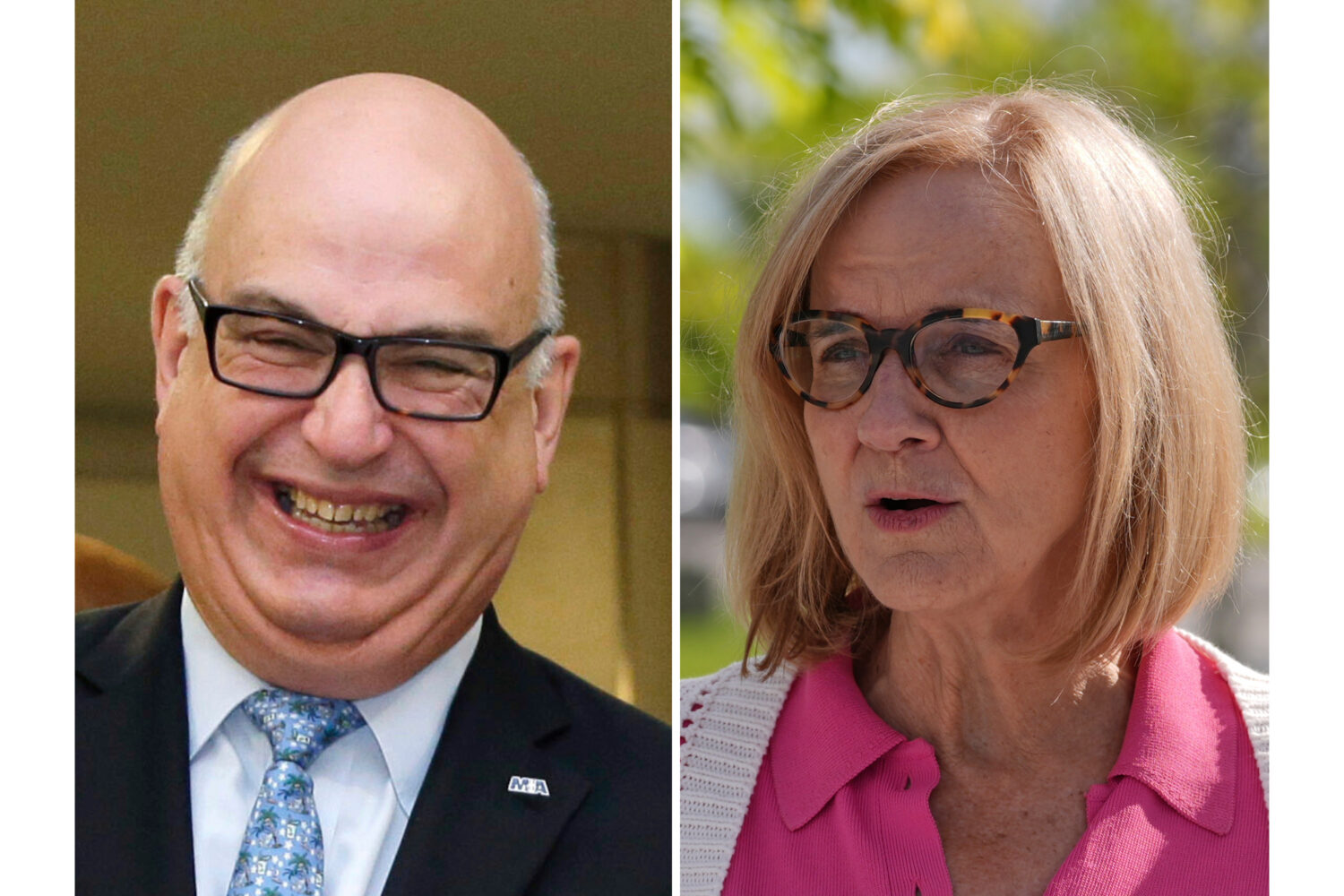FILE - This combination of images shows candidates for mayor of Miami, from left, Republican Emilio...