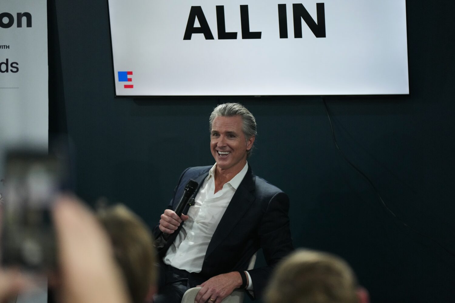 FILE -California Gov. Gavin Newsom speaks at a session at the We Mean Business Pavilion during the ...