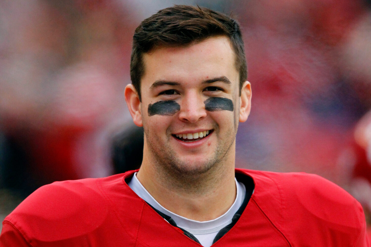 FILE - Alabama quarterback AJ McCarron (10) smiles on sideline during an NCAA college football game...