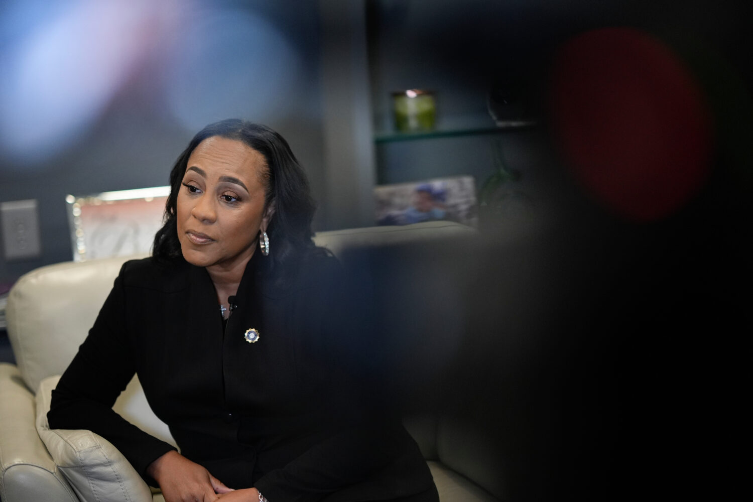 FILE - District Attorney of Fulton County Fani Willis speaks to the Associated Press, Oct. 22, 2024...