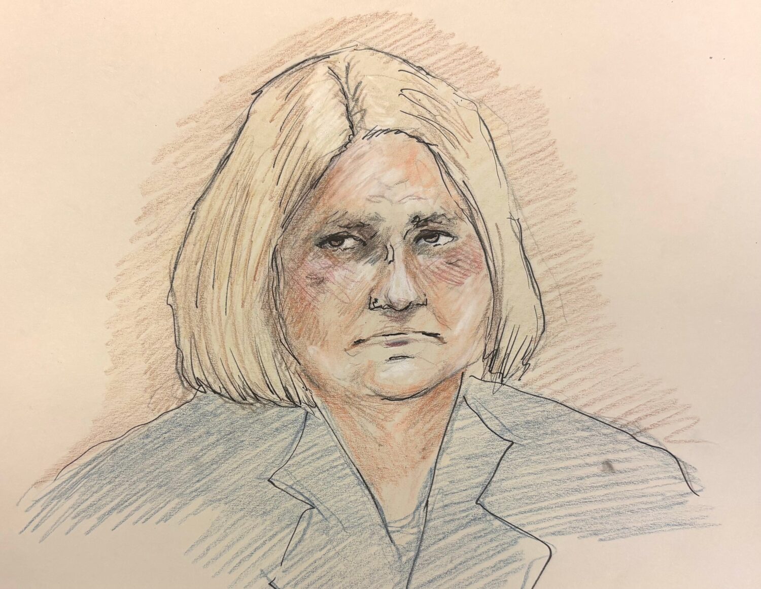 This courtroom sketch depicts Milwaukee County Circuit Judge Hannah Dugan in court, Tuesday, Dec. 1...