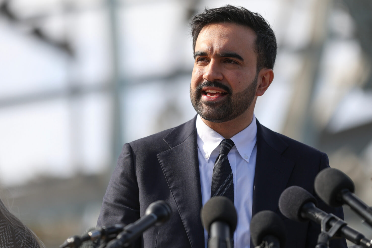 FILE - New York City mayor-elect Zohran Mamdani speaks during a news conference, in the Queens boro...