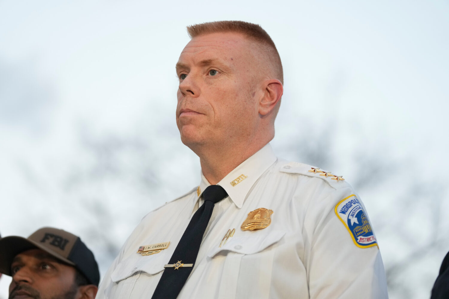 Executive Assistant Chief, Metropolitan Police Department Jeffery Carroll attends a press conferenc...