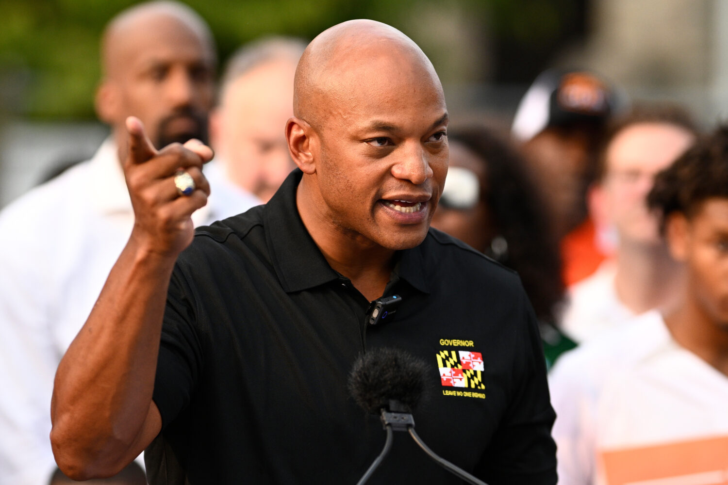 FILE - Maryland Gov. Wes Moore speaks during a news conference, Sept. 5, 2025, in Baltimore. (AP Ph...