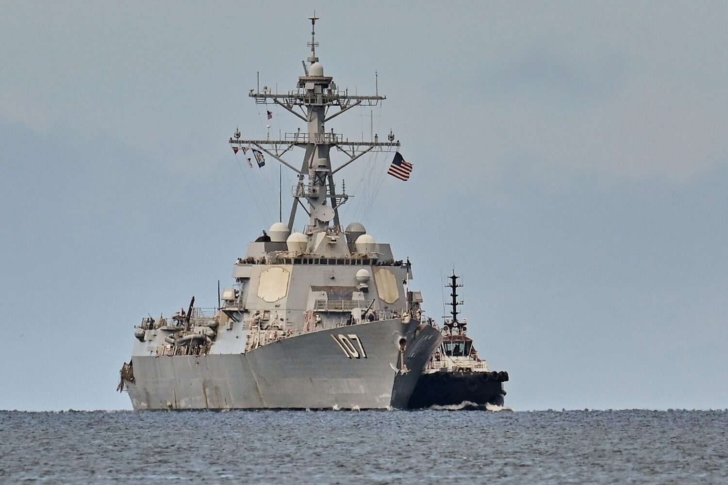 FILE - The USS Gravely destroyer arrives to dock for military exercises in Port-of-Spain, Trinidad ...