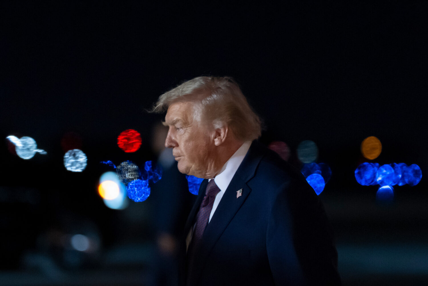 President Donald Trump arrives on Air Force One at Palm Beach International Airport, Saturday, Dec....