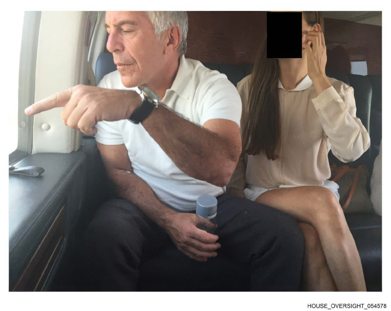 This undated redacted photo released by Democrats on the House Oversight Committee Thursday, Dec. 1...