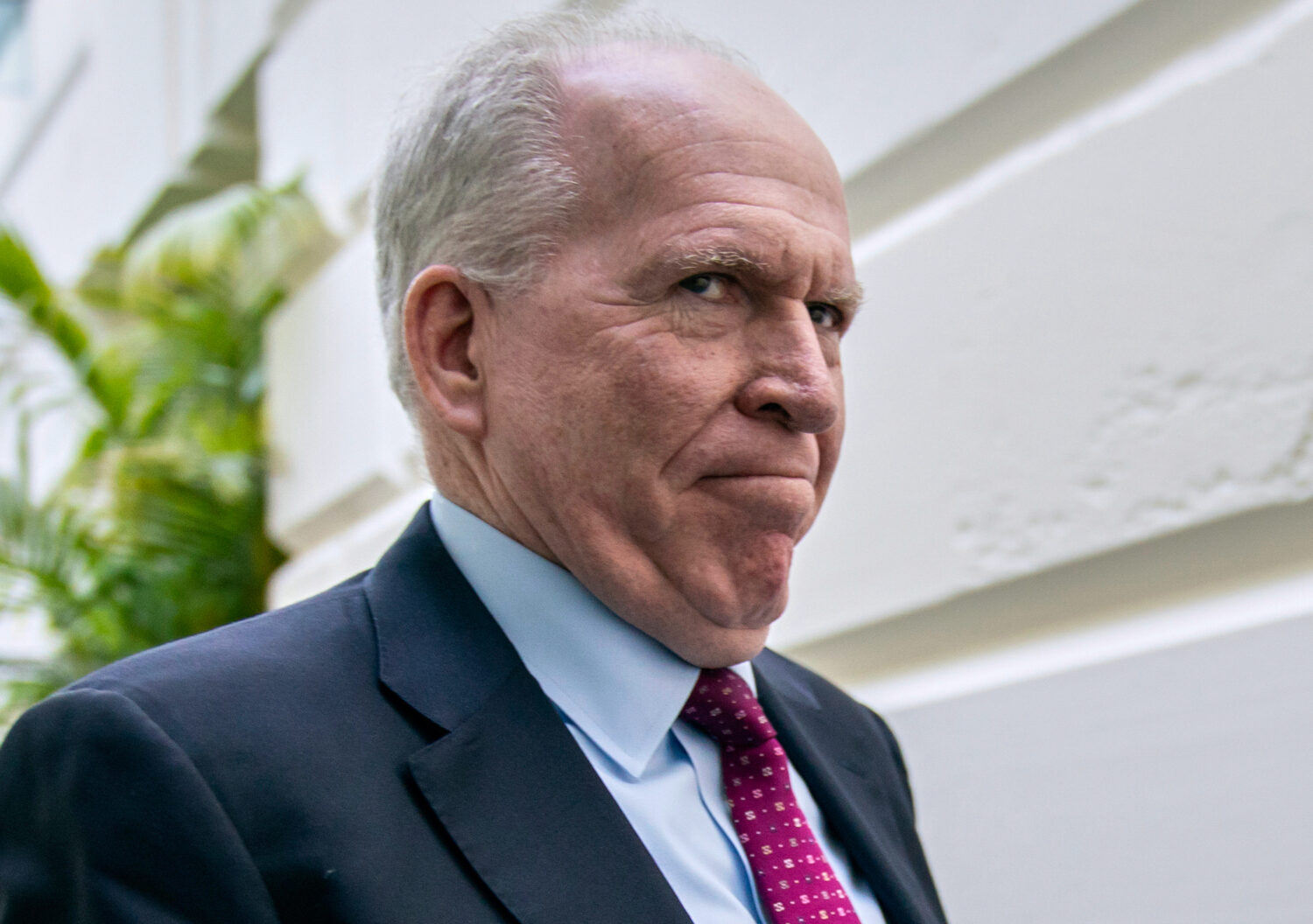 FILE - Former CIA Director John Brennan arrives for a meeting at the Capitol in Washington, May 21,...