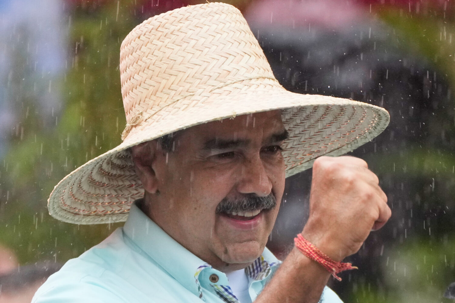 President Nicolas Maduro addresses supporters during a rally marking the anniversary of the Battle ...