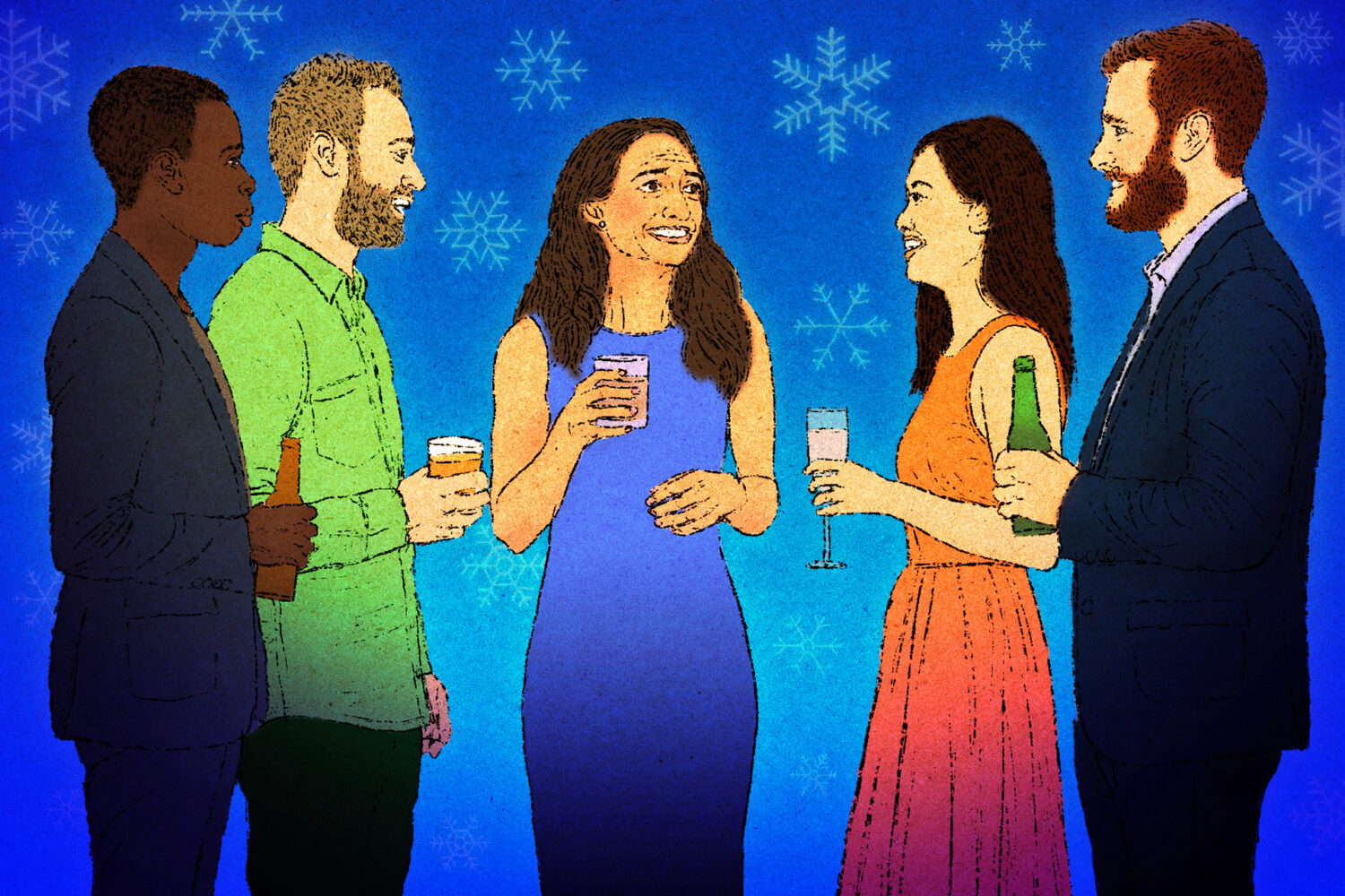 sachin and babi light blue dress Office Holiday Party Outfits main image 1
