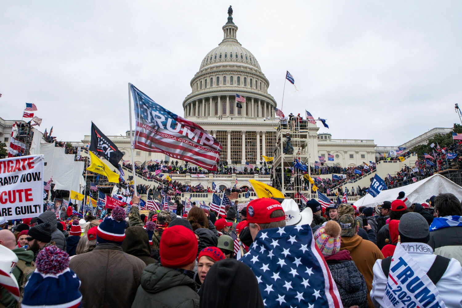 FILE - Rioters loyal to President Donald Trump rally at the U.S. Capitol in Washington on Jan. 6, 2...